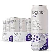 FASTRX Blueberry Acai, Zero Sugar Hydrating Fasting/Keto Drink, 16 Fl Oz (Pack of 12)