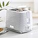 Daewoo Argyle Collection, Toaster 2 Slice With Defrost, Reheat And Browning Control To Use At Your Convenience, While The Removable Crumb Tray Makes Cleaning Quick, White