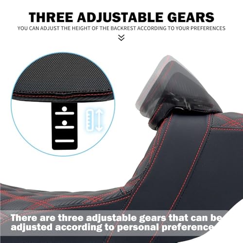 Asiento Touring para conductor con respaldo ergonómico antifatiga 5