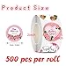 500pcs Happy Mother's Day Gift Tag Sticker Roll Mother's Day Envelope Seals Stickers Flower Heart Mom Design Cards Envelopes Seals Cookies Box and Gifts Wrapping Decoration