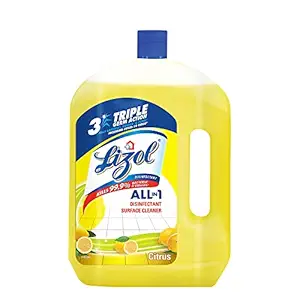 Lizol 2 Litre - Citrus, Disinfectant Surface & Floor Cleaner Liquid | Suitable for All Floor Cleaner Mops | Kills 99.9% Germs| India's 1 Floor Cleaner