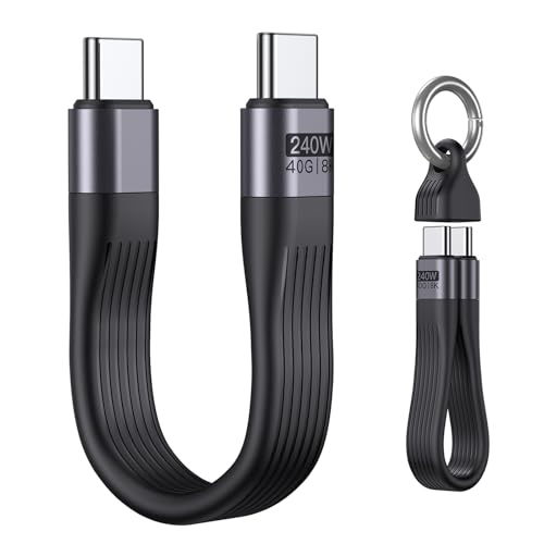VAFOTON PD 240W Short USB C Cable/USB 4.0 USB C