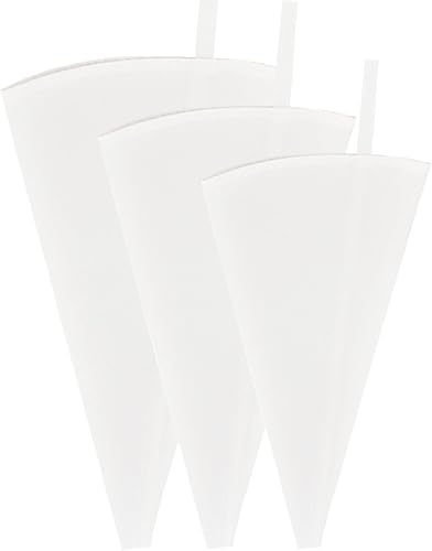 Bolsas de pastelería reutilizables de 12 pulgadas, bolsas de pastelería de tela, paquete de 3 bolsas de glaseado para decoración de pasteles, bolsas