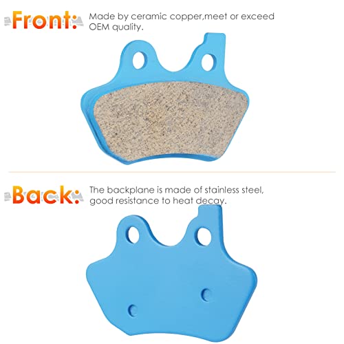 Front & Rear Ceramic Brake Pads for Harley Davidson Touring Softail Dyna by ISEYEC - Used condition - Image 2