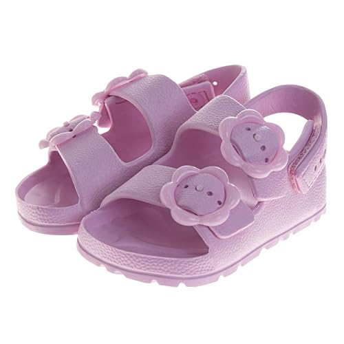 Image of Josmo Kids Double Buckle Sandals Boys Girls Adjustable Back Strap Summer Beach Pool Sandal (Size 5-10 Toddler)