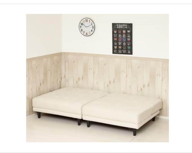 Amazon｜New離せるソファーベッド クリーム YTR33128｜ソファ