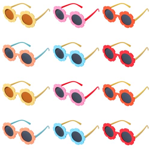 Image of Geyoga Flower Sunglasses for Kids Girls Toddler Party