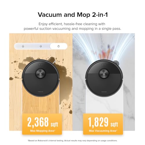 roborock q7 m5 robot vacuum and mop combo 10000pa hyperforce suction robotic vacuum cleaner dual anti-tangle system app-controlled mopping lidar navigation for pet hair and carpet black