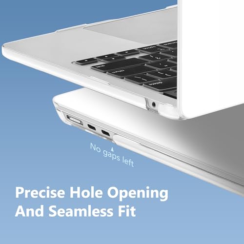 Image of Mektron Case for 2026 MacBook Air 13-inch M5 Laptop A3449 with 13.6-inch Liquid Retina Display, 2025 2024 2022 M4 /M3 /M2 MacBook Air 13 inch Hard Shell Cover, Model A3240 A3113 A2681, Cute Elephant C341