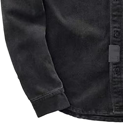 Chaqueta de mezclilla para hombre manga larga vintage miniatura 3