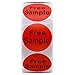 Hybsk Free Sample Stickers 1 Inch Round Retail Store Sale Displays Adhesive Labels for Inventory Control Total 500 Per Roll (Red)