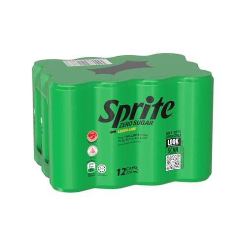 Sprite Zero Sugar 320ml (Pack of 12) (Packaging may vary)