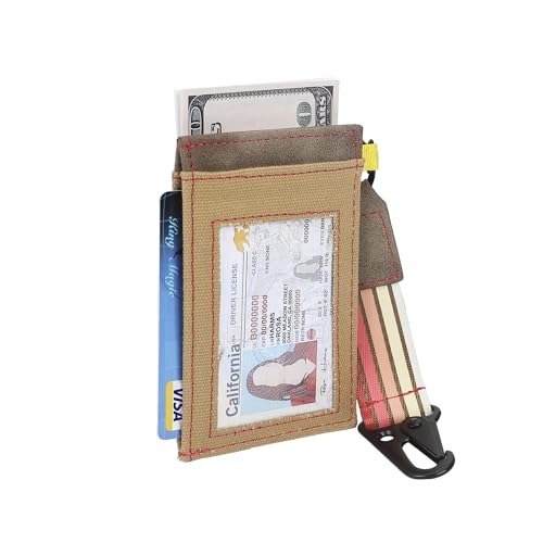 One Piece Live Action Straw Hat Pirates Kanji Logo Brown 4" ID Card Wallet3