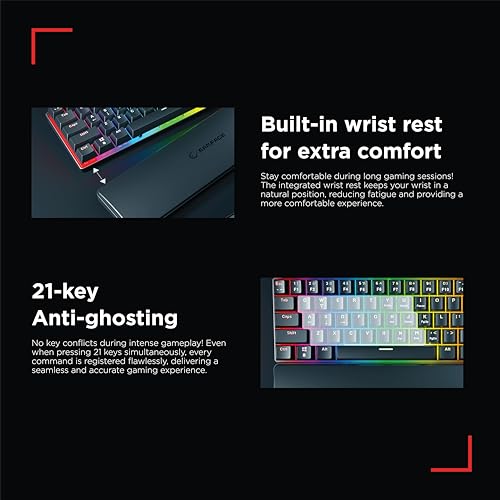Teclado Gamer K60 Mecánico USB QWERTY 60% miniatura 5