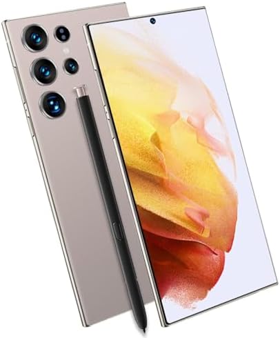 S25pro Unlocked Cell Phone, 6.8inch Android Smartphone,Unlocked Android 12.0, New 10 Core Processor, Long Battery Life, Edge-to-Edge HD Display, Include Pen, US Version, 2025, Titanium Gold