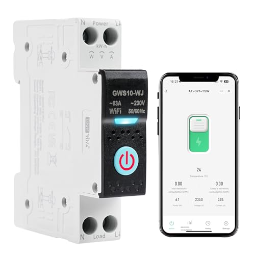 Mesure intelligent du courant AC230V avec ce disjoncteur connecté wifi longue portée