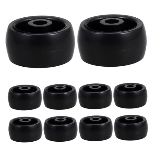 TOPPERFUN 10piezas Ruedas De Repuesto De Plástico Resistente Para Carritos De Compra y Sillas De Oficina Para Carritos De Lavandería y Cochecitos Ruedas Para Maletas y Para Sillas Para Uso