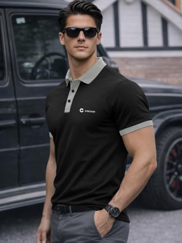 Image of Noble Monk Men's Regular Fit Polo Neck T-Shirt | Half Sleeve