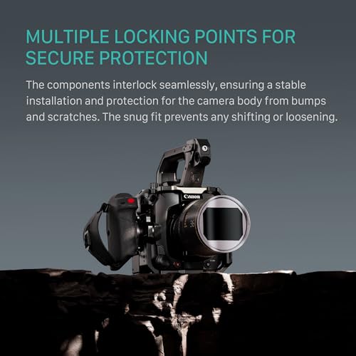 Image of Tilta Camera Cage Pro Kit V-Mount for Canon C400 | Includes Cage, Battery Plate, Shoulder Baseplate, Right Side Arm & More | Arri Rosette, NATO Rail, 3 /8 inch-16 & 1 /4 inch-20