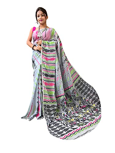Sari dhaka coton bengali léger pour en finir avec les drapés lourds et rigides