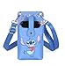 BOLSA CELULAR AZUL STITCH - BSC760180200UN
