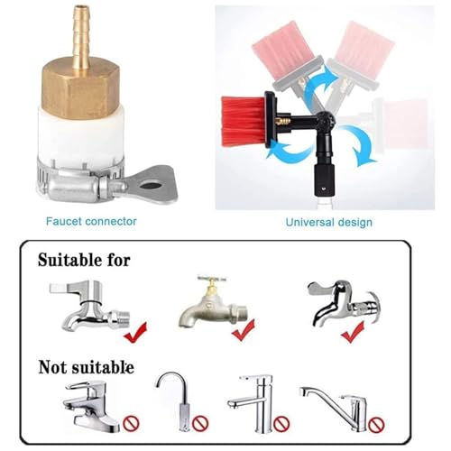 Pértiga extensible con suministro de agua para una limpieza impecable de paneles y ventanas 3