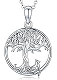 ❤ Designinspiration: Lebensbaum symbolisiert positive Energie, Wachstum und Stärke, Wiedergeburt, eine strahlende Zukunft, Langlebigkeit, gute Gesundheit und einen Neuanfang ins Leben. Und es wurde angenommen, dass die Blätter des Baumes mystische Elemente haben, die die Seele heilen. Der Fuchs ist ein faszinierendes Tier, er steht für Schönheit, Weisheit und Glück. Erinnere dich daran, im Moment zu leben und das glückliche Leben jetzt zu genießen.