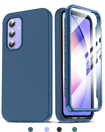 LeYi Handyhülle für Samsung Galaxy A54 5G Hülle Rundumschutz, Doppelseitige Schutzhülle mit Eingebautem Displayschutz, M...