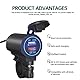 Shkalacar Dual USB Motorrad Ladegerät, Motorrad USB Ladekabel Adapter QC3.0-Schnelllade Wasserdichter mit Blauem Licht für Motorrad/Auto/Boot/ATV/Busse