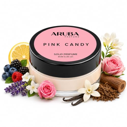 Image of Alcohol Free | Pink Candy | Solid Perfumes | Wax Perfumes for Men & Women | Non-Greasy Cologne | Strong & Lasting Fragrance | Gifting Pack for Him & Her