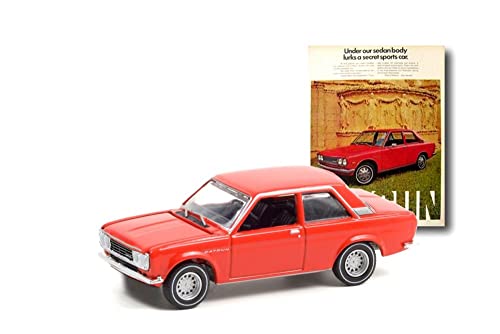 Modelo coche 1972 Datsun 510 en escala 1:64