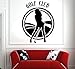 Produktbild Wandaufkleber Abziehbilder Golf Club Logo Golf Mädchen Spieler Freizeit Sport Innendekor Tür Fenster Abnehmbare Kunst Wallpaper 42X54 cm