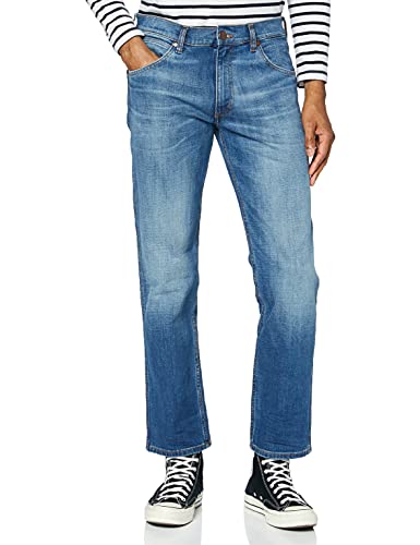 Preisvergleich Produktbild Wrangler Herren Greensboro Straight Jeans, Blau (True Blue), 34W / 34L