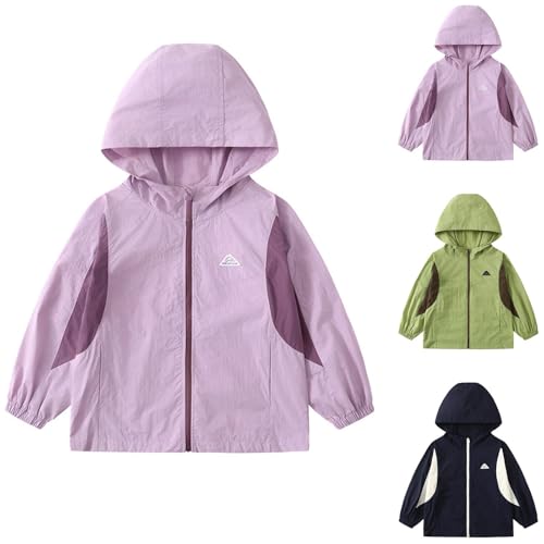 Kids Full Zip Hooded Jacket Loose Long Sleeve Casual Outdoor Sports Outerwear with Pockets for Boys Girls 3-15 Years2