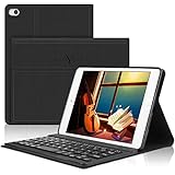 【2024年最新型】 iPad mini5 キーボード iPad mini4 キーボードケース 7.9インチに対応 超軽量 着脱式 ワイヤレス Bluetooth キーボード カバー 高級PUレザー 手帳型 傷つけ防止 耐久性 日本語説明書付き iPad mini1/2/3/4/5に対応 (ブラック)