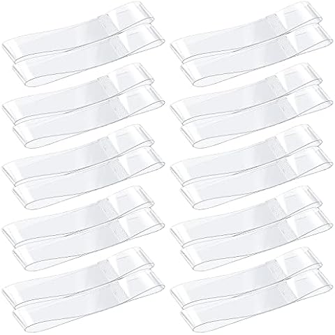 Vin beauty Transparent Invisible High Heel Shoe Straps Women Elastic Shoe Laces Anti Loose Shoelace Belt Ankle Straps for Heels TPU Shoes Band Fixed Tie Belt for Holding Loose High Heel 10 Pairs Cover