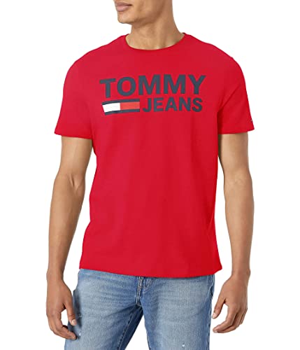 T-shirt Tommy Hilfiger rouge pour homme idéal avec un jean lors des sorties d'été