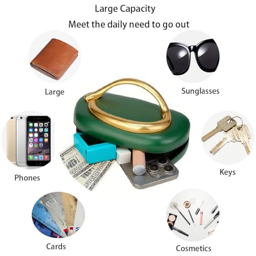 Trendy Clutch Purse - Women's PU Leather Evening Handbags with Metal Decoration, Easy Match Crossbody & Shoulder Chain Bag2