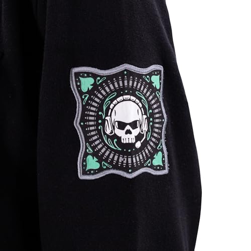 Ripple Junction Call of Duty Men's Military Cargo Full Zip Jacket Ghost Task Force 141 Embroidery Patches Officially Licensed4