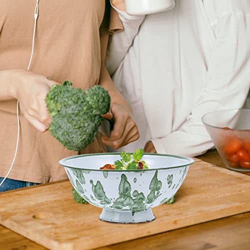 Bestonzon 4Pcs Rice Wash Salad Decor Tall Bacon Cooking Oz Phos Indoor Chinese Camping Cuisines Kitchen Cm Retro Multipurpose Slip Asian Classic Capacity Trays Dishes Style Soup For Fruits #TOP7