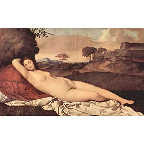 Home Comforts Giorgione - Sleeping Venus-11 Inch by 17 Inch Laminated Poster-Posters with Bright Colors and Vivid Imagery-Convenient 11 Inch by 17 Inch Size Fits Perfectly in Many Attractive Frames