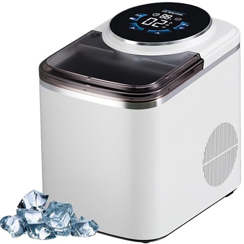 Máquina de hielo de encimera portátil con suministro de agua manual y autocebante de 120W