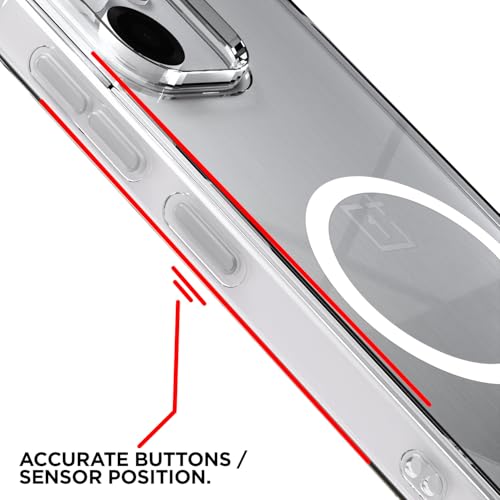 Image of Amazon Basics Back Cover for OnePlus Nord CE 6 5G Mag-Safe Shockproof PC + TPU Protective Case Magnetic Support Bumper Case (Transparent Mag-Safe)