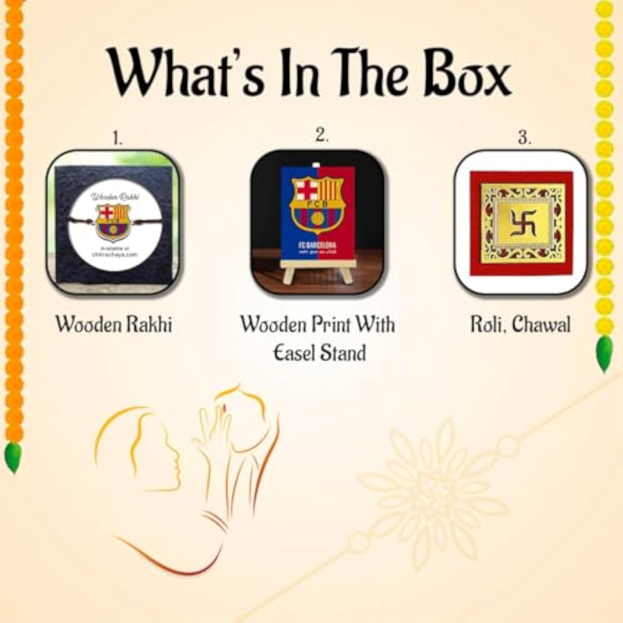 FCB Rakhi for Bhai with Gifts, Rakhi Gift Combo