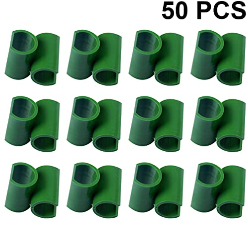 BESTonZON 50 Stuks Plant Trellis Connector Clips Groen Plastic Bloem Rotan Gesp Clip Klimmen Wijnstok Connector Beugel… - Image 3