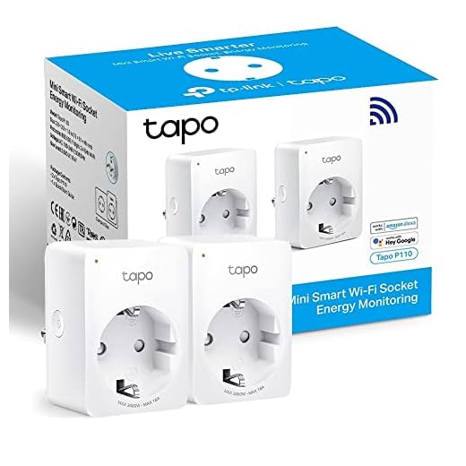 Tapo P110(2-Pack) - Mini Enchufe Inteligente Wi-Fi (con Monitoreo Energético),Programar el Encendido/Apagado, Ahorro Energía, Compatible con Alexa y Google Home