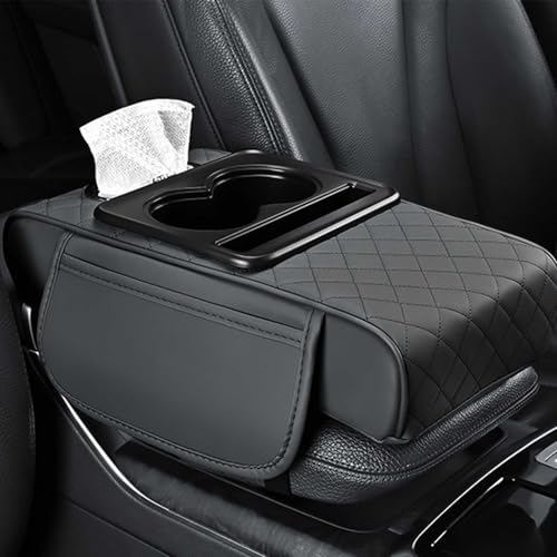 アームレスト に適用 ホンダWR-V DG5型 2024年3月~ 車 アームレストカバー 車用収納ボックス 汎用 車肘置き 肘掛け 疲労を軽減 多機能 アームレスト 車 小物入れ 内装パーツ カスタムパーツ 簡単取り付け 汎用 コンソールパッド ポケット付