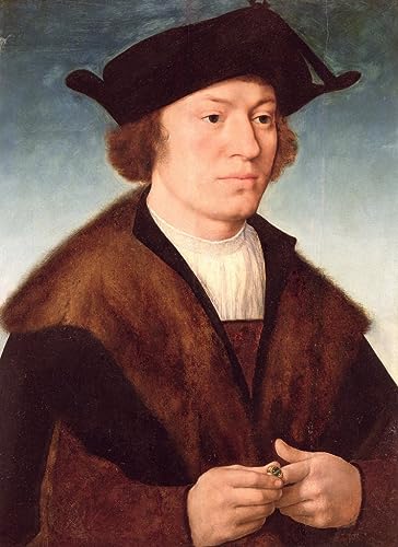 Cuadros lienzo del Retrato de un hombre de Joos Van Cleve en formato 60x90cm