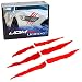 iJDMTOY (1) Reflective Red Headlight Eye Scar or Claw Scratch Shape Vinyl Decal Set Compatible With Car Truck SUV