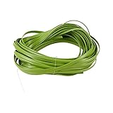 mimbre sintetico en rollo El paquete incluye: 32 m de mimbre de plástico verde, 32 m de largo, 8 mm de ancho, 1,2 mm de grosor